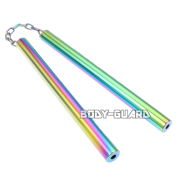 ステンレスヌンチャク　シンプル　レインボー