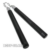 木製ヌンチャク　八角　ブラック