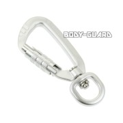 スイベル付きカラビナ シルバー【ゆうパケット送料無料】