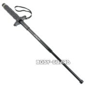 ホワイトウルフ4140カスタムスチール警棒 21 鍔付★ラバーグリップ【全日本防犯グッズ協会推奨品】