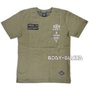 半袖Tシャツ　RUSHSOUL　カーキ　XL【ゆうパケット送料無料】