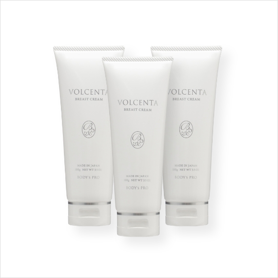 送料無料　10%OFF　3本セット　国産バストクリーム　VOLCENTA  （ボルセンタ)