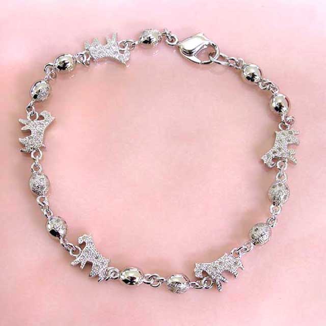 M・シュナウザーのアクセサリー　　パヴェブレスレット