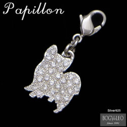 シルバーパヴェチャーム　パピヨン　￥10,500（税込）
