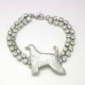 アフガンハウンドのシルバーゴージャスブレスレット