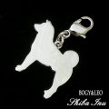 シルバーシルエットチャーム　柴犬モチーフのシルバーアクセサリー