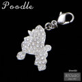 セレブドッグの犬モチーフジュエリー　シルバーパヴェチャーム プードル￥10,500（税込）
