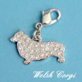ウエルシュ・コーギーのアクセサリー　キラキラパヴェチャーム　\10500
