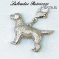 シルバーリアルチャーム　L・レトリーバーモチーフのシルバーアクセサリー