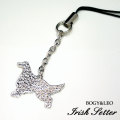 シルバーシルエット携帯ストラップ　アイリッシュセッター　パッケージ