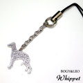 シルエット携帯ストラップ　　ホイペット