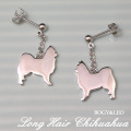 ロングヘアー・チワワ犬のピアス