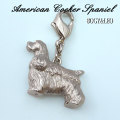 アメリカン・コッカースパニエルのシルバーリアルチャーム
