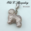 オールドイングリッシュシープドッグのシルバーリアルチャーム