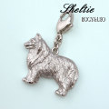 シェルティのシルバーリアルチャーム
