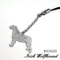 アイリッシュウルフハウンドのアクセサリー　シルバーシルエットチャーム
