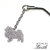 キースのシルバー携帯ストラップ