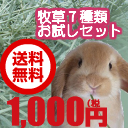 【送料無料】牧草お試しセット７種類のチモシーを送料込1000円でお試しいただけます