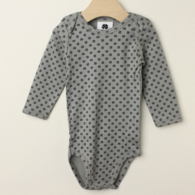 ☆SummerSale 2025☆【セール80%OFF】HOLLY'S（ホリーズ）  長袖ボディ CLASSIC　GLEY　グレー 68cm 80cm    【おまかせ配送で送料お得】