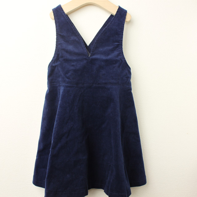 【セール80%OFF】Love&Peace&Money(ラブ＆ピース＆マネー） ストレッチコールジャンパースカート ネイビー 100cm 110cm　