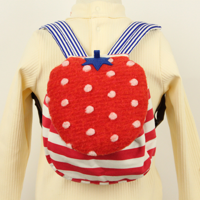 【セール50%OFF】baby Cheer（ベイビーチア） イチゴリュック アカ Ｆ