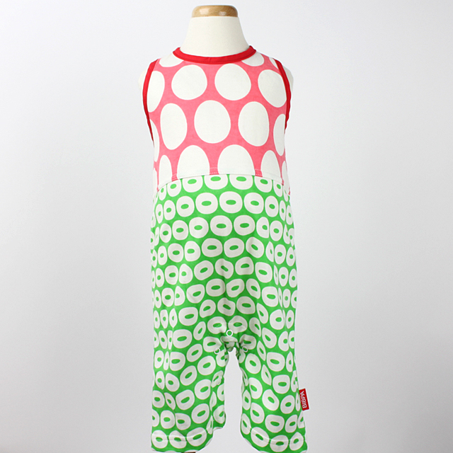 ☆SummerSale 2025☆【セール70%OFF】BIBPA（ビブパ）　ビブパ EGG&DONUT ピンクXグリーン 70-90cm◆