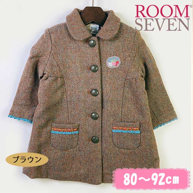 ★2025ClearanceSALE!!★【セール70%OFF】ROOM SEVEN（ルームセブン） コート　Camilla coat Q1065f 80cm 86cm      【送料無料】｜ルームセブン ROOM SEVEN 子供服 ベビー服 秋冬アウター コート ジャケット