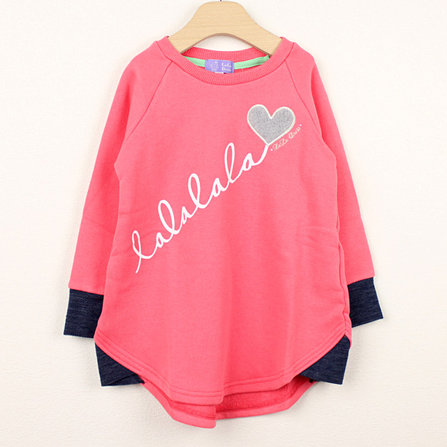 ☆SummerSale 2025☆【セール70%OFF】LaLa Dress (ララドレス) lalalaチュニック ピンク 100cm  