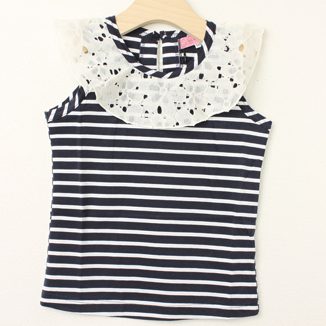 ☆SummerSale 2025☆【セール80%OFF】LaLa Dress (ララドレス) 花びらカットソー ネイビー 110cm     【おまかせ配送で送料お得】