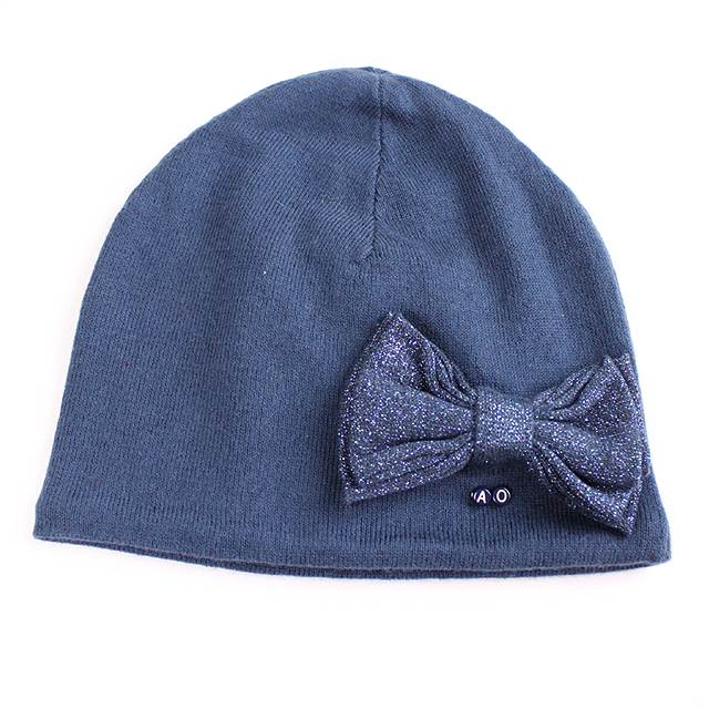 【セール60%OFF】（秋冬）American Outfitters（アメリカン・アウトフィッターズ） HAT リボン付き帽子 紺