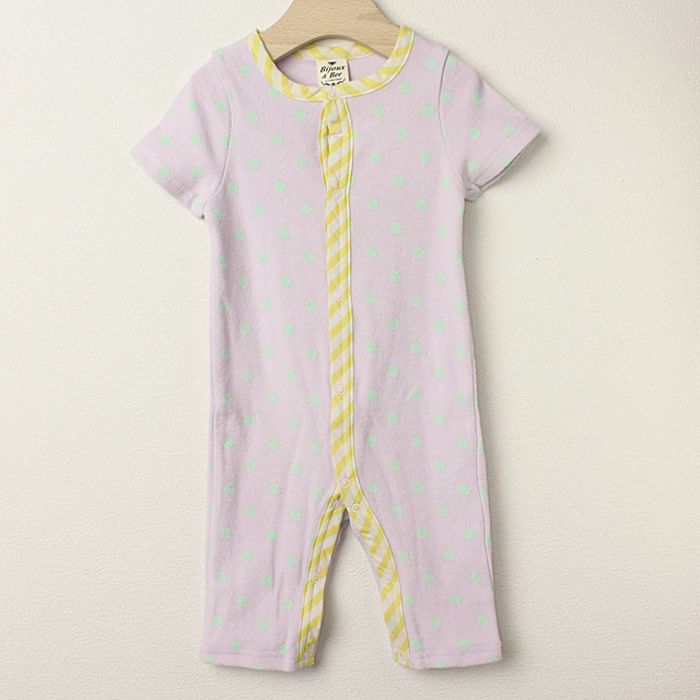 【セール80%OFF】bijoux&bee（ビジューアンドビー） ドットキャンディーカバーオール ピンク 70cm