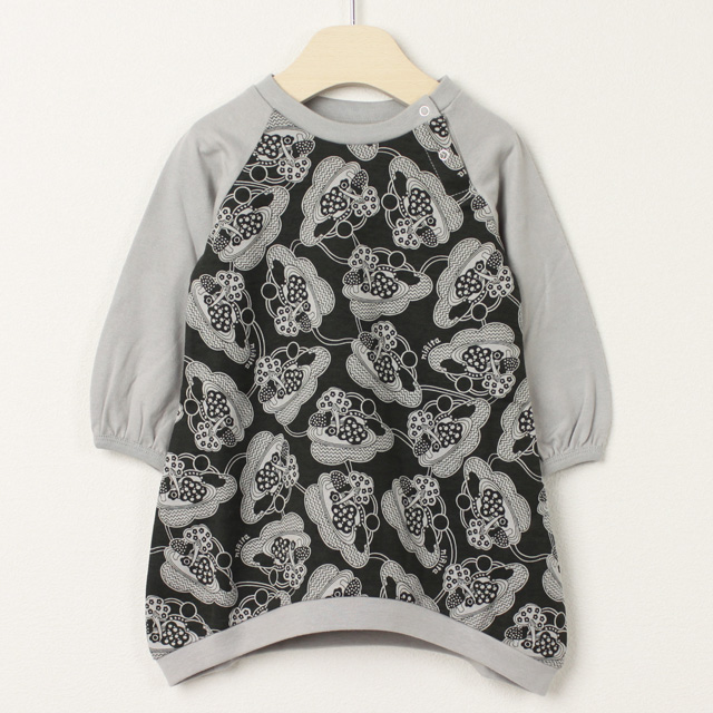 【セール80%OFF】ninita （ニニータ） きのこ柄チュニックカットソー グレー 100cm