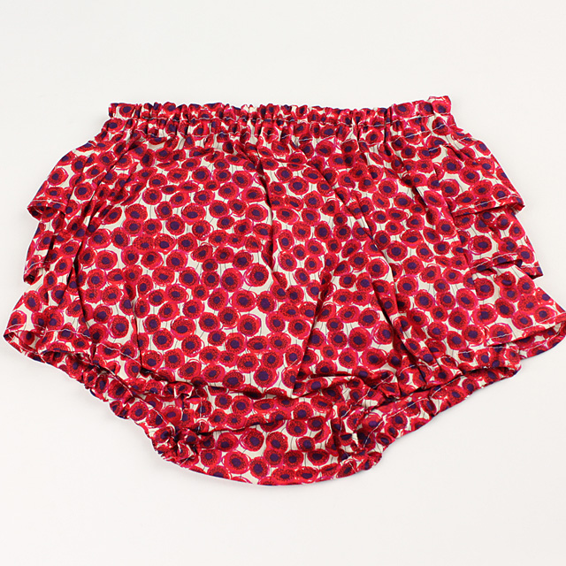 ☆SummerSale 2025☆【セール70%OFF】mimi poupons.(ミミプポン） フリルパンツ リバティ ザンジーサンビーム 70cm-90cm     【おまかせ配送で送料お得】◆