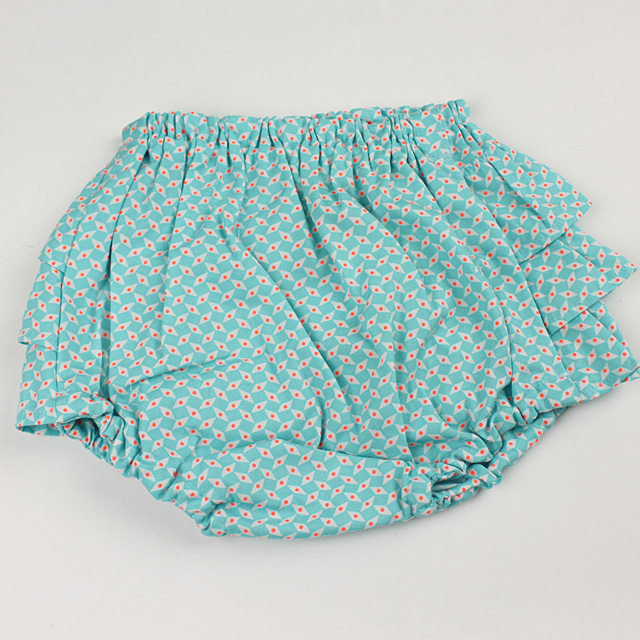 ☆SummerSale 2025☆【セール70%OFF】mimi poupons.(ミミプポン） フリルパンツ ペパン アズール 70cm-90cm     【おまかせ配送で送料お得】◆