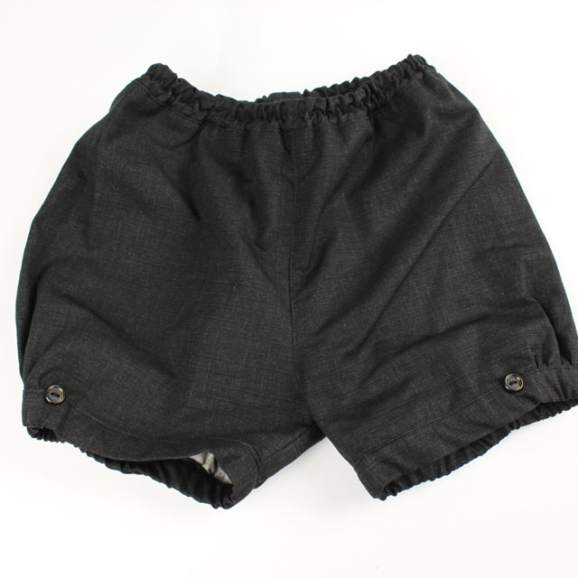 ☆SummerSale 2025☆【セール70%OFF】mimi poupons.(ミミプポン） パフボトム　リップストップＢＫ ブラック S(90cm-100cm)     【おまかせ配送で送料お得】◆