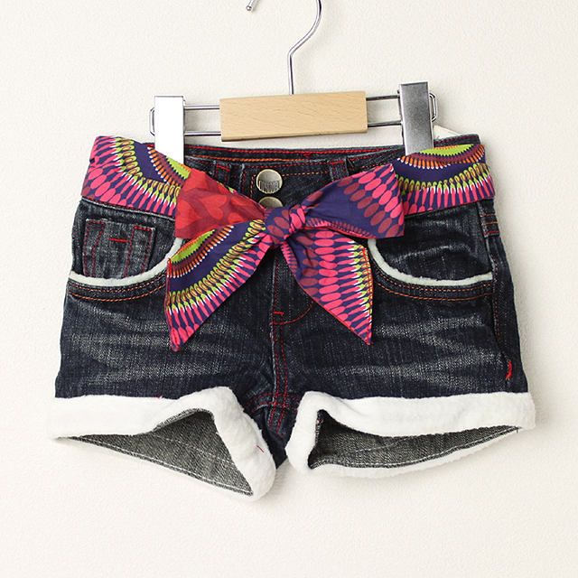 【セール70%OFF】Desigual(デシグアル) デニムショートパンツ  5才-6才