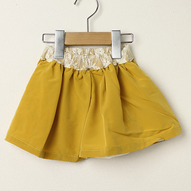 【セール80%OFF】D.fesense(ディーフェセンス)リバーシブルスカート マスタード M(～90cm）     【おまかせ配送で送料お得】