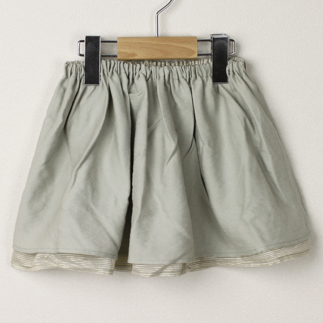 ★2025X'mas SALE!!★【セール80%OFF】helene cousin bebe(エレ-ヌクザンベベ) Valentine skirt ミニスカート グレー 2才 3才 4才