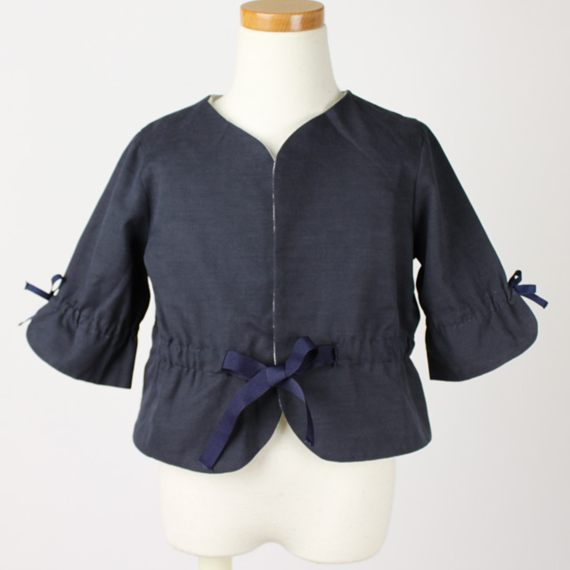 【セール80%OFF】helene cousin bebe(エレ-ヌクザンベベ)Violette jacket ジャケット 紺 2才 3才 4才