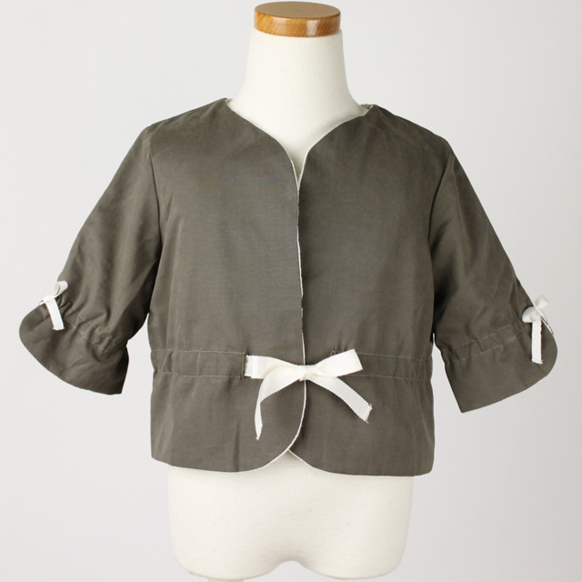 ★2025ClearanceSALE!!★【セール80%OFF】helene cousin bebe(エレ-ヌクザンベベ)Violette jacket ジャケット 茶 2才 3才 4才