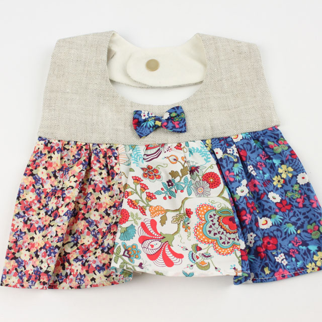 ☆SummerSale 2025☆【セール70%OFF】L'Atelier de K（ラトリエ・カ） リバティパッチワークスタイ　Luna ブルーリボン フリー     【おまかせ配送で送料お得】◆