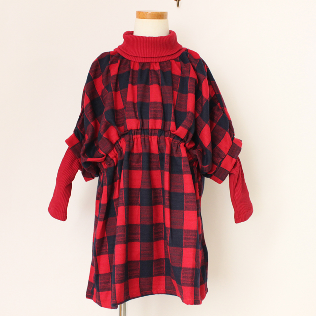 ☆SummerSale 2025☆【セール70%OFF】Gemeaux（ジェモー） タートル付ワンピース アカ 100cm
