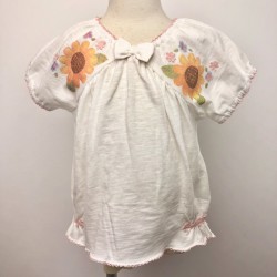 【セール70%OFF】Souris（スーリー） ひまわりＰＴ　ＴＢＬ オフシロ 100cm  【おまかせ配送で送料お得】