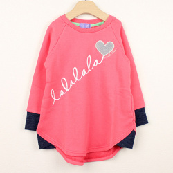 ☆SummerSale 2025☆【セール70%OFF】LaLa Dress (ララドレス) lalalaチュニック ピンク 100cm  