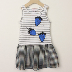 ☆SummerSale 2025☆【セール80%OFF】LaLa Dress (ララドレス) ユヌフレーズワンピース グレー 100cm　