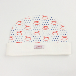 ☆SummerSale 2025☆【セール70%OFF】ninita （ニニータ） 木馬柄丸帽子  40cm 【おまかせ配送で送料お得】