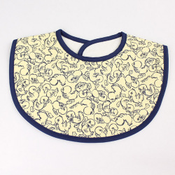 【セール50%OFF】ninita （ニニータ） アヒル柄スタイ 黄色 M 【おまかせ配送で送料お得】