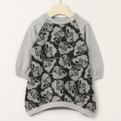 【セール80%OFF】ninita （ニニータ） きのこ柄チュニックカットソー グレー 100cm