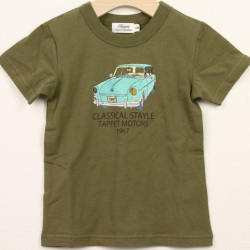 ☆SummerSale 2025☆【セール70%OFF】TAPPET（タペット） ワーゲンTシャツ カーキ 100cm     【おまかせ配送で送料お得】