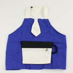 【セール70%OFF】WHIP CREAM(ホイップクリーム） ポケッタブルカップエプロン ブルー Baby(70cm-90cm）